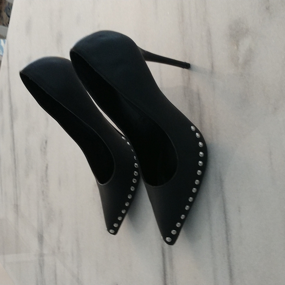 Studded black stiletto